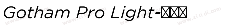 Gotham Pro Light字体转换